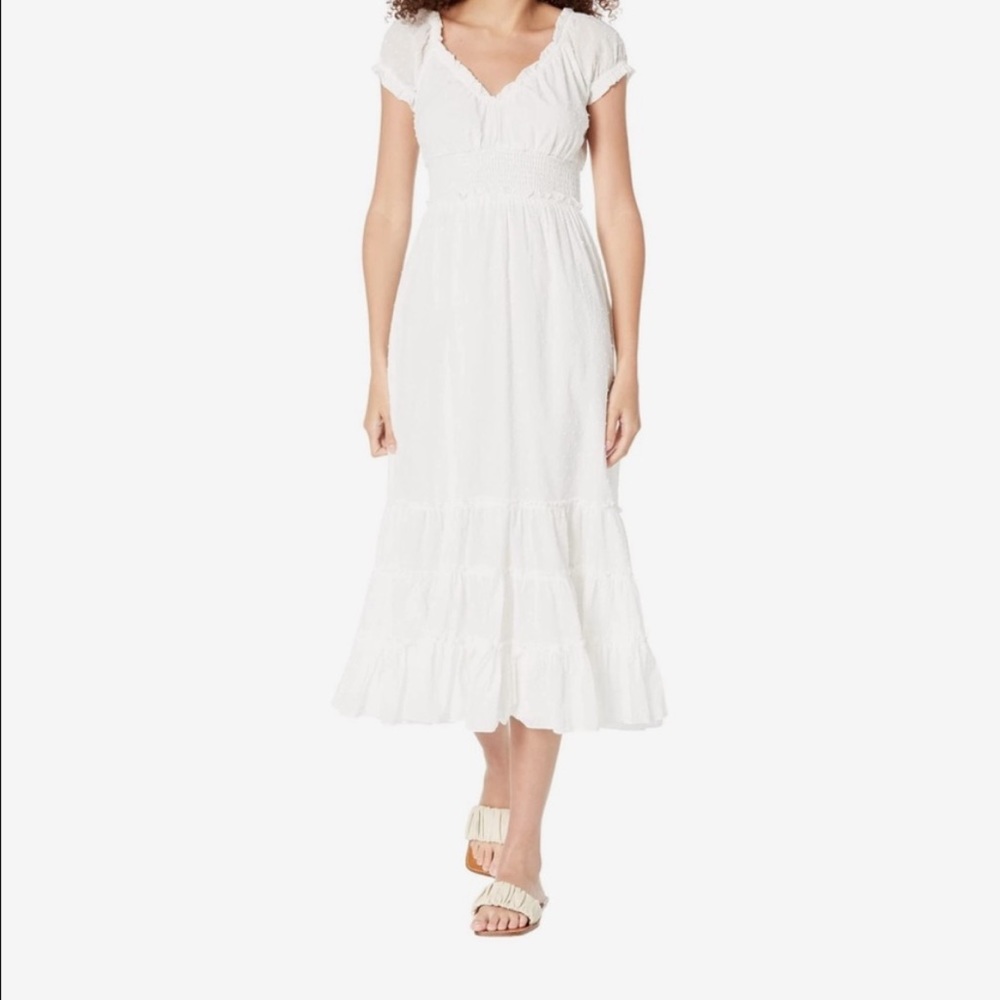 Betsey Johnson Cotton Clipdot Sweetheart Dress